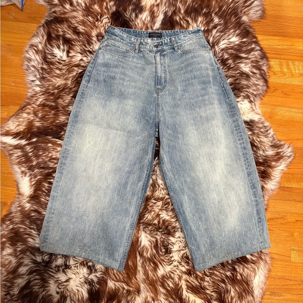 Balenciaga Unisex Oversized Denim Baggy Jeans